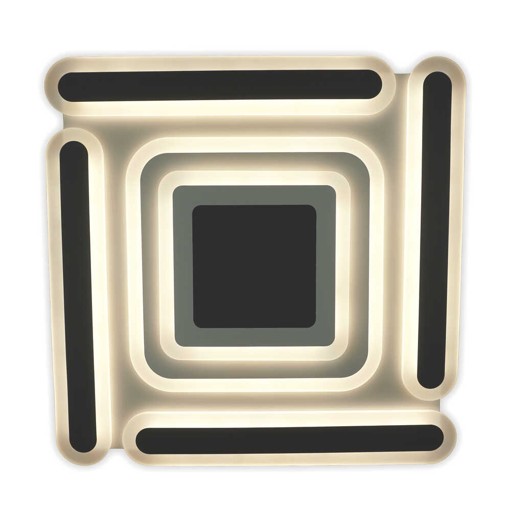 Світильник LED smart MATRIX з пультом 120Вт 3000-6000K 9600Lm Квадратний Чорний 220505